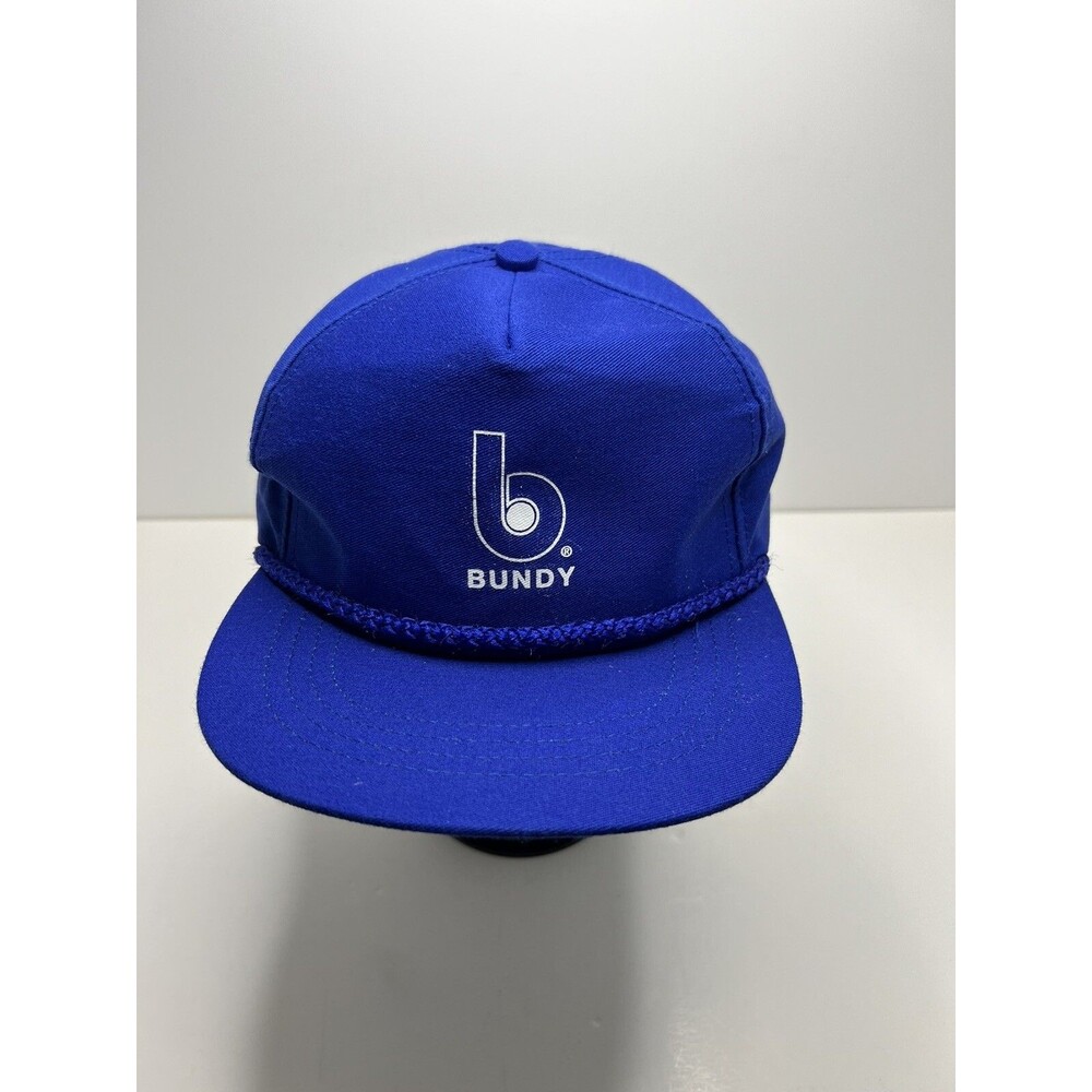Vintage BUNDY Trucker Snapback Blue